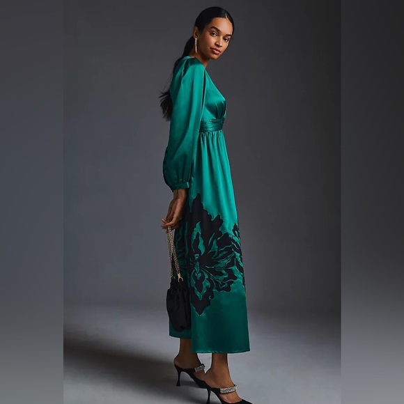 ✨ Anthropologie Embroidered Dress Sz M - Picture 3 of 9